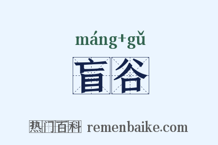 盲谷是什么意思的图片